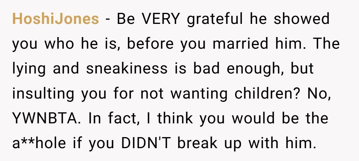 Woman Considers Canceling Wedding After Fiancé Pretends They’ll Have Kids To Please His Family