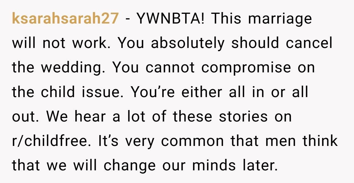 Woman Considers Canceling Wedding After Fiancé Pretends They’ll Have Kids To Please His Family Woman Considers Canceling Wedding After Fiancé Pretends They’ll Have Kids To Please His Family