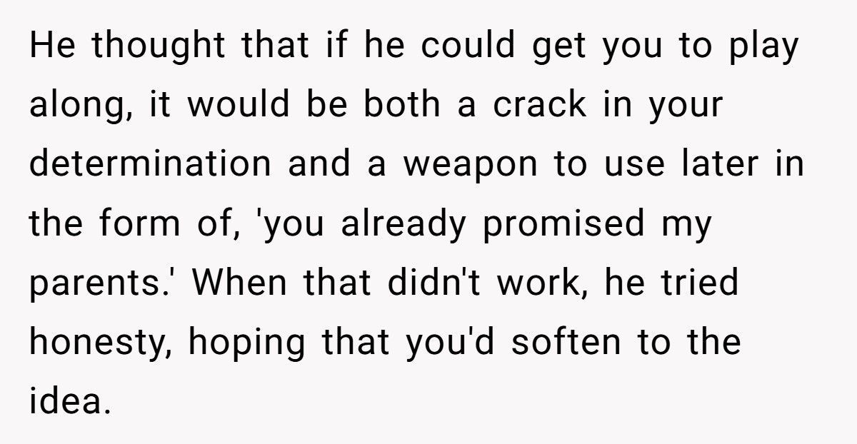 Woman Considers Canceling Wedding After Fiancé Pretends They’ll Have Kids To Please His Family