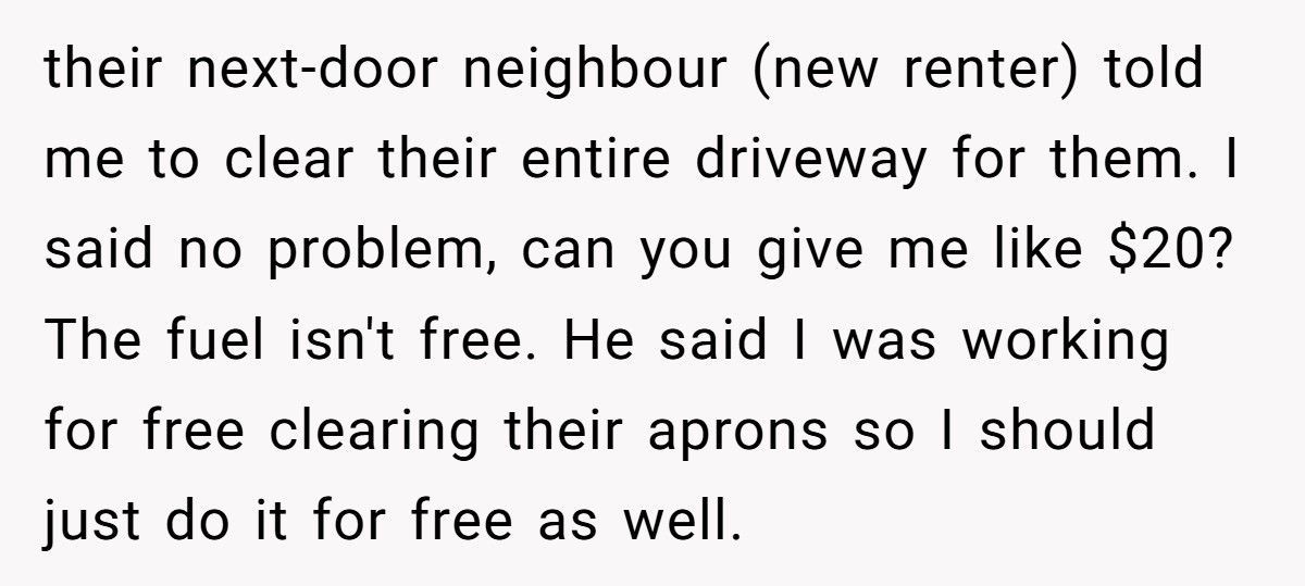 Neighbor Refuses To Help Family After They Screamed At Him For “Touching Their Truck”