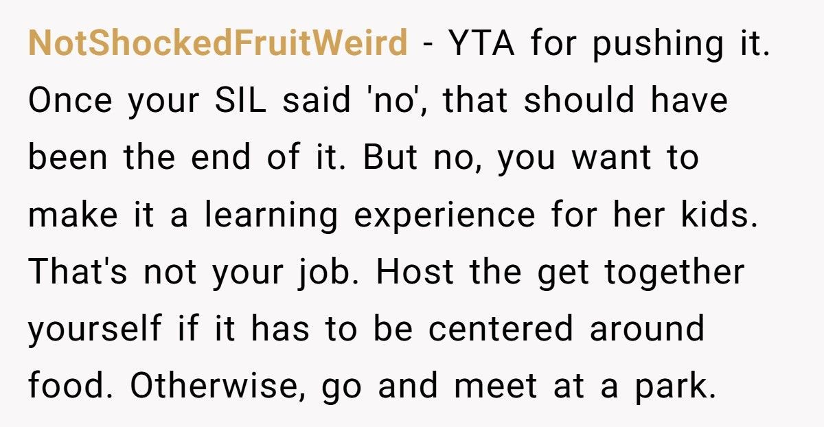 Sister-In-Law Calls Out Brother-In-Law For Bringing McDonald’s For His Son Only