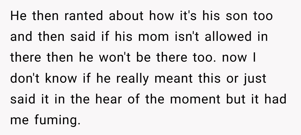 Pregnant Woman Refuses MIL Delivery Room Access, Her Husband Says He Won’t Be There Either