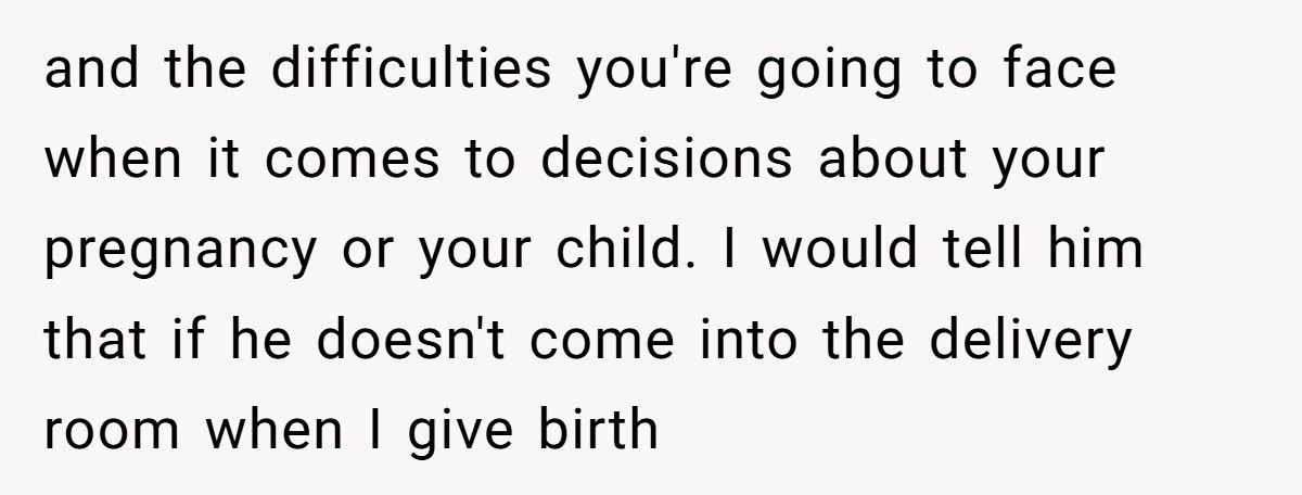 Pregnant Woman Refuses MIL Delivery Room Access, Her Husband Says He Won’t Be There Either