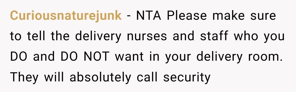 Pregnant Woman Refuses MIL Delivery Room Access, Her Husband Says He Won’t Be There Either