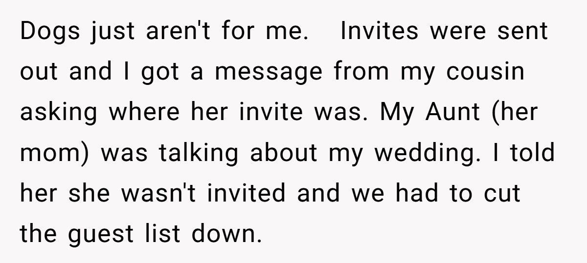 Bride Refuses Cousin’s Service Dog At Wedding, Family Calls Her Out For Ableism