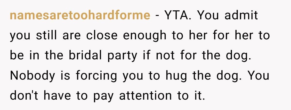 Bride Refuses Cousin’s Service Dog At Wedding, Family Calls Her Out For Ableism