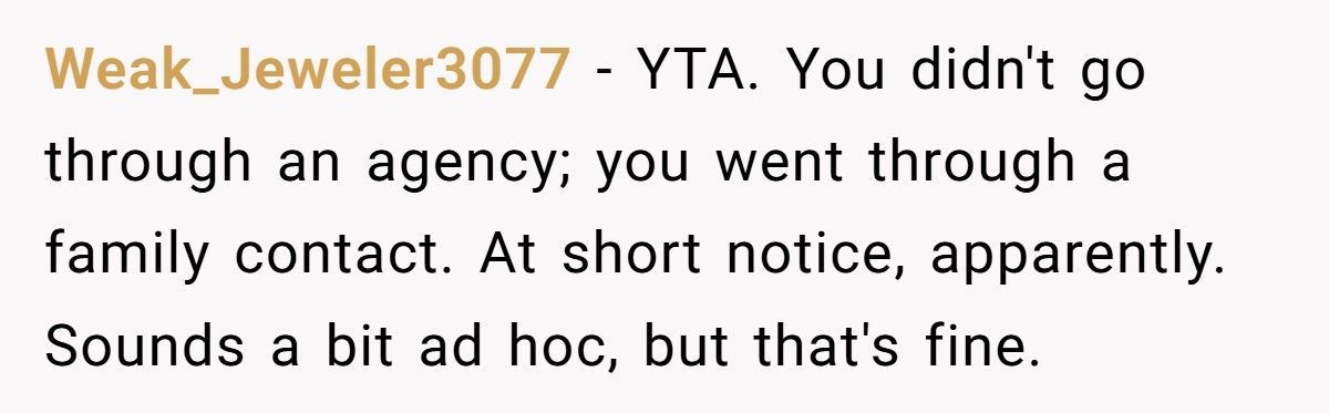 Parent Fires Babysitter After She Lets Her Mom Into The House Without Permission