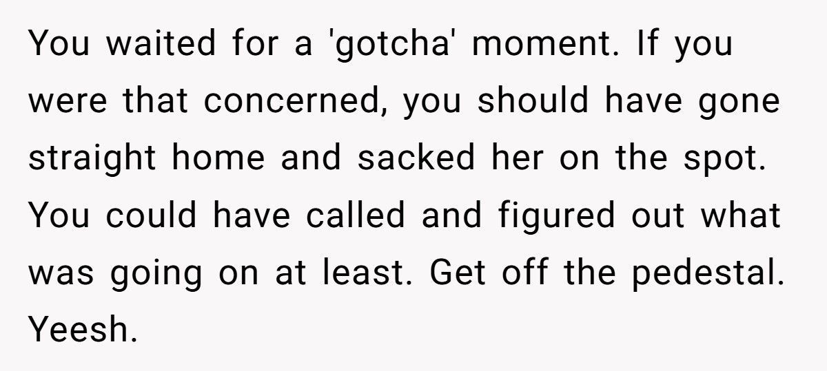 Parent Fires Babysitter After She Lets Her Mom Into The House Without Permission