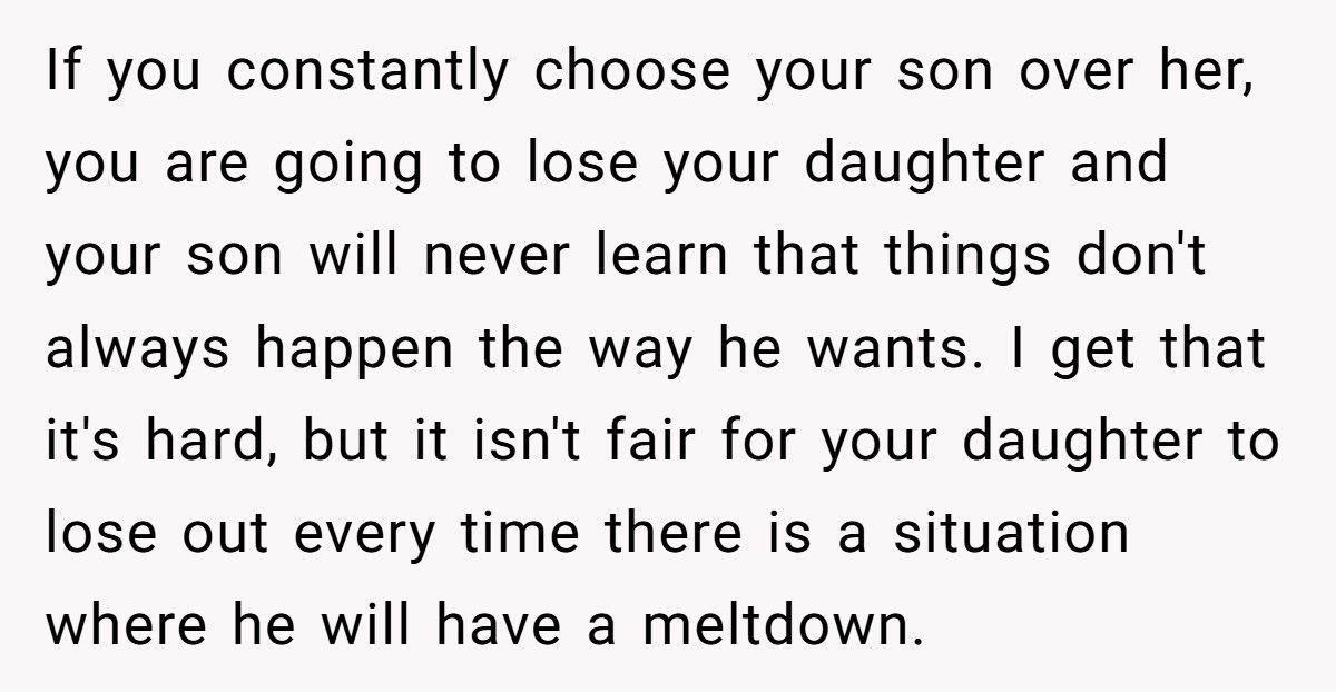 Mom Accused Of Favoritism After Backing Out Of Daughter’s School Trip To Attend Disabled Son’s Play