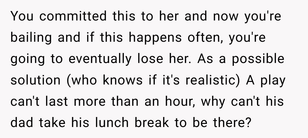 Mom Accused Of Favoritism After Backing Out Of Daughter’s School Trip To Attend Disabled Son’s Play