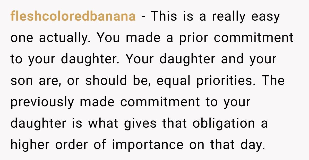 Mom Accused Of Favoritism After Backing Out Of Daughter’s School Trip To Attend Disabled Son’s Play