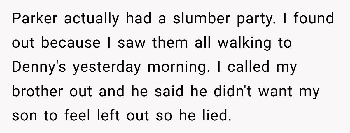 Parent Calls Brother Out For Excluding 10-Year-Old From Cousin’s Sleepover, Then Drags Grandma Into The Drama