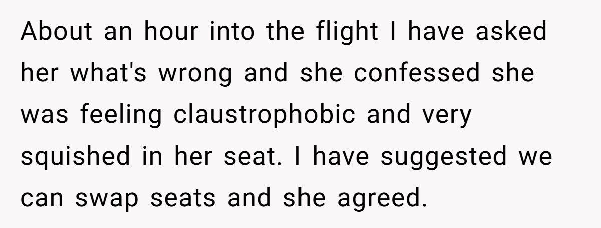 Man Tells Overweight Passenger To Buy Two Seats After Refusing To Swap His Sleeping Fiancée’s Spot On Flight