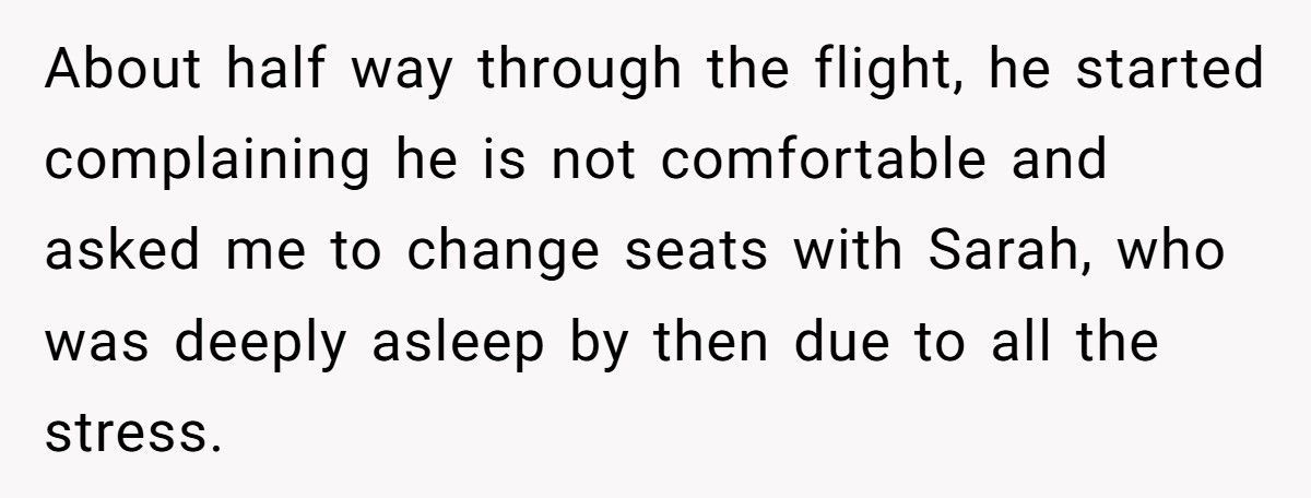 Man Tells Overweight Passenger To Buy Two Seats After Refusing To Swap His Sleeping Fiancée’s Spot On Flight