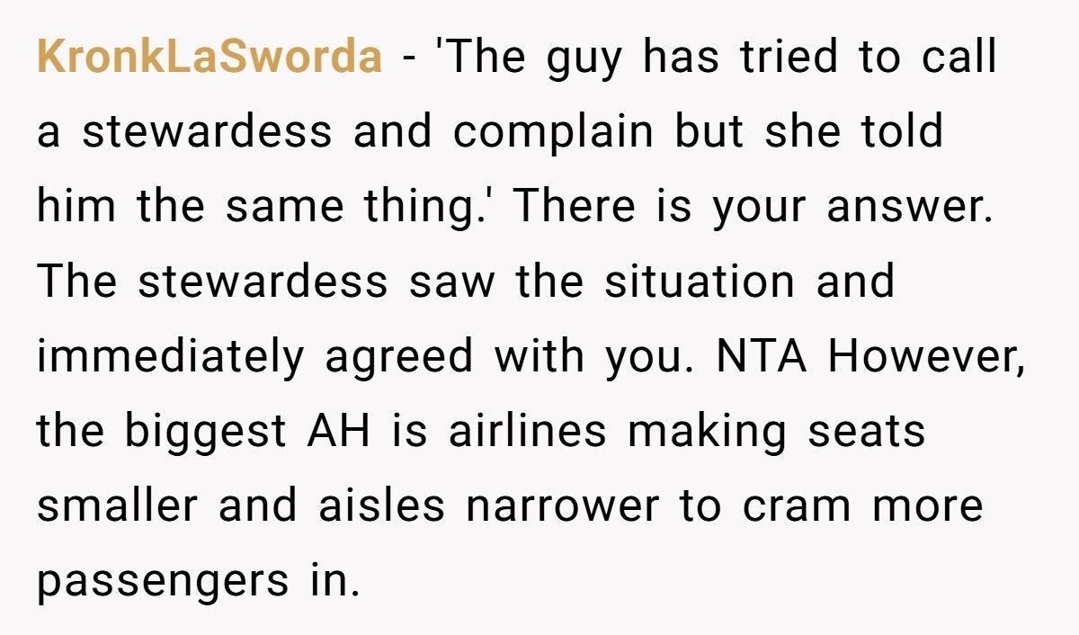 Man Tells Overweight Passenger To Buy Two Seats After Refusing To Swap His Sleeping Fiancée’s Spot On Flight