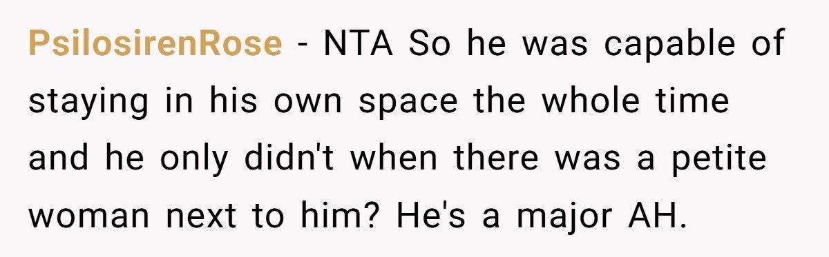 Man Tells Overweight Passenger To Buy Two Seats After Refusing To Swap His Sleeping Fiancée’s Spot On Flight