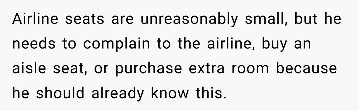 Man Tells Overweight Passenger To Buy Two Seats After Refusing To Swap His Sleeping Fiancée’s Spot On Flight