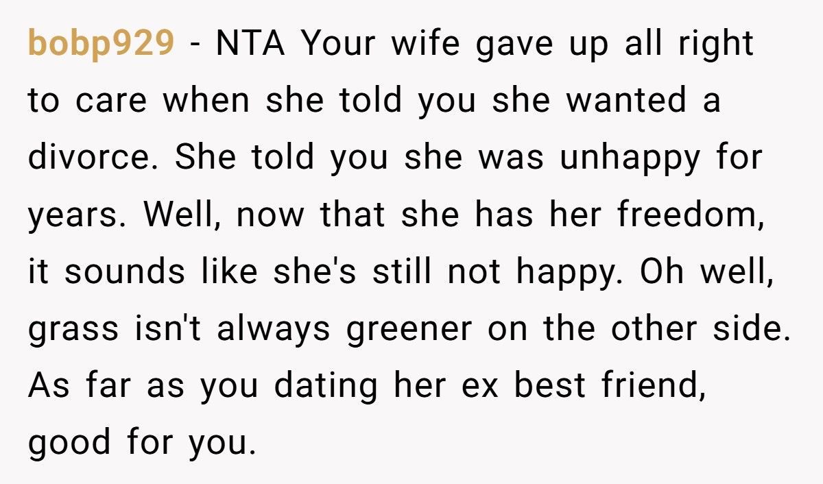 Man Starts Dating His Ex-Wife’s Best Friend After Divorce, Now She’s Furious He “Filled The Vacancy”