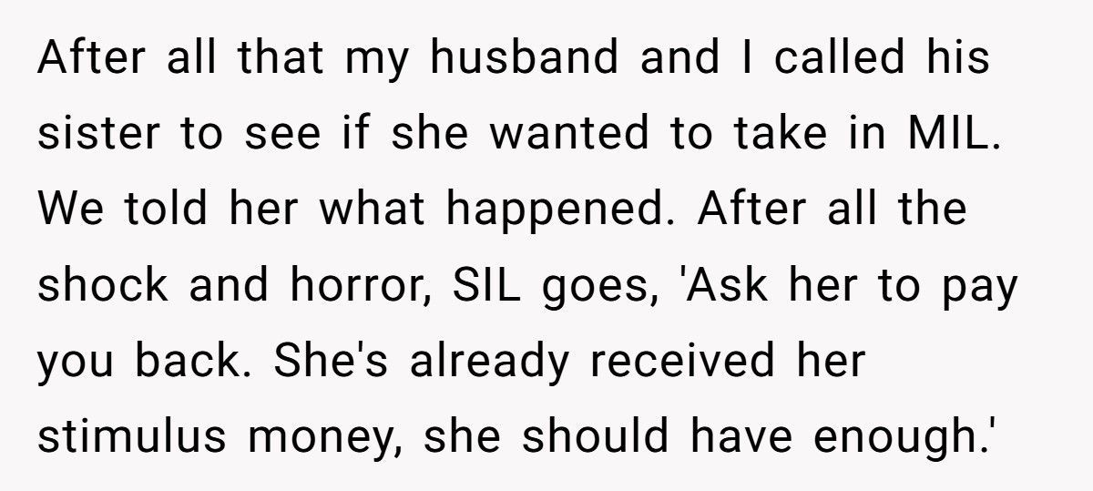 Couple Kick MIL Out Of The House After She Hid Her Stimulus Check And Trashed Their Groceries