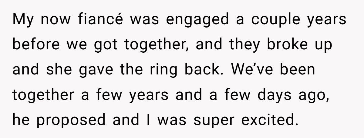 Fiancée Refuses “Recycled” Engagement Ring After Learning It Was Bought For His Ex