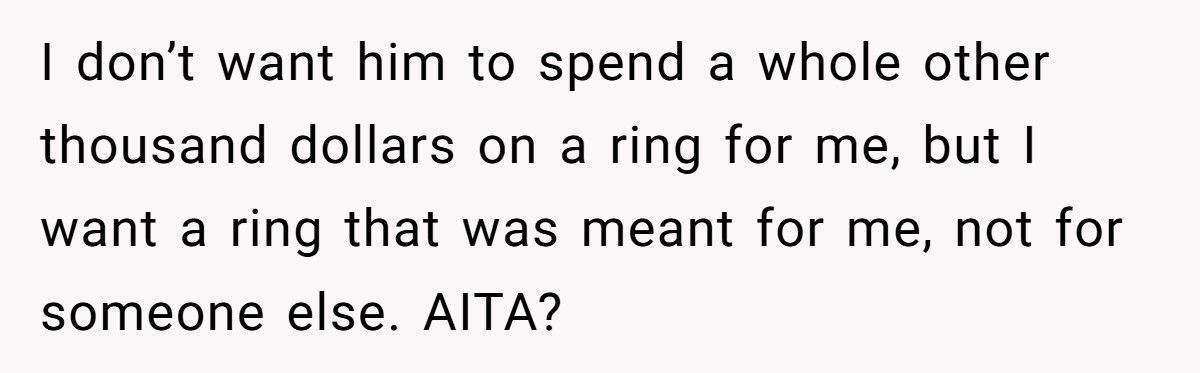 Fiancée Refuses “Recycled” Engagement Ring After Learning It Was Bought For His Ex