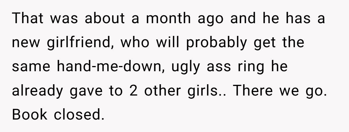 Fiancée Refuses “Recycled” Engagement Ring After Learning It Was Bought For His Ex