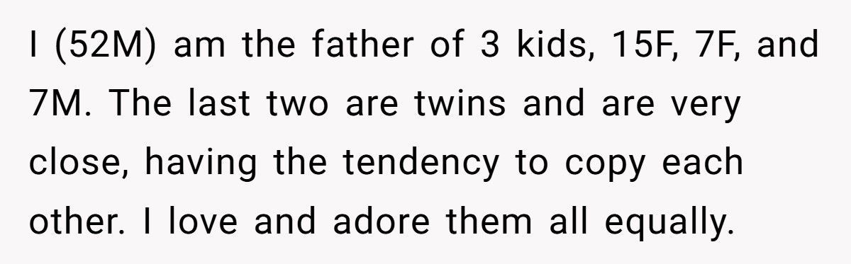 Father Called Out By Teen Daughter For Favoring Son’s “Masculine” Hobbies