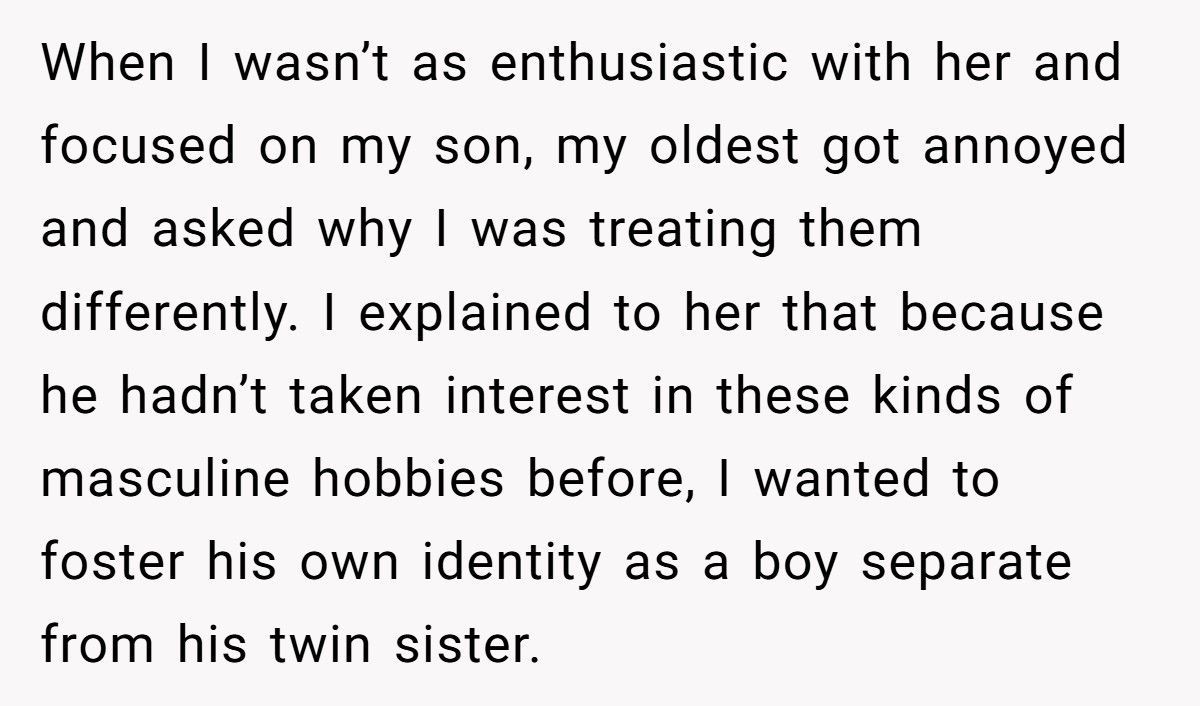 Father Called Out By Teen Daughter For Favoring Son’s “Masculine” Hobbies