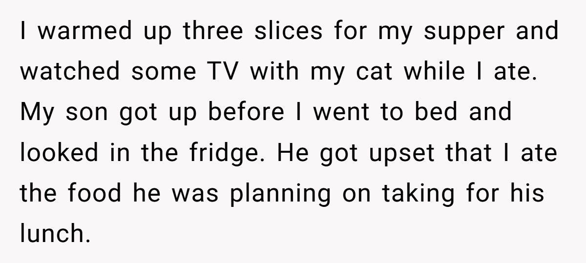 Wife Calls Husband Cruel After He Warns Son To Move Out Over Food