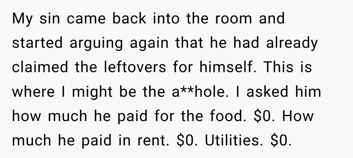 Wife Calls Husband Cruel After He Warns Son To Move Out Over Food