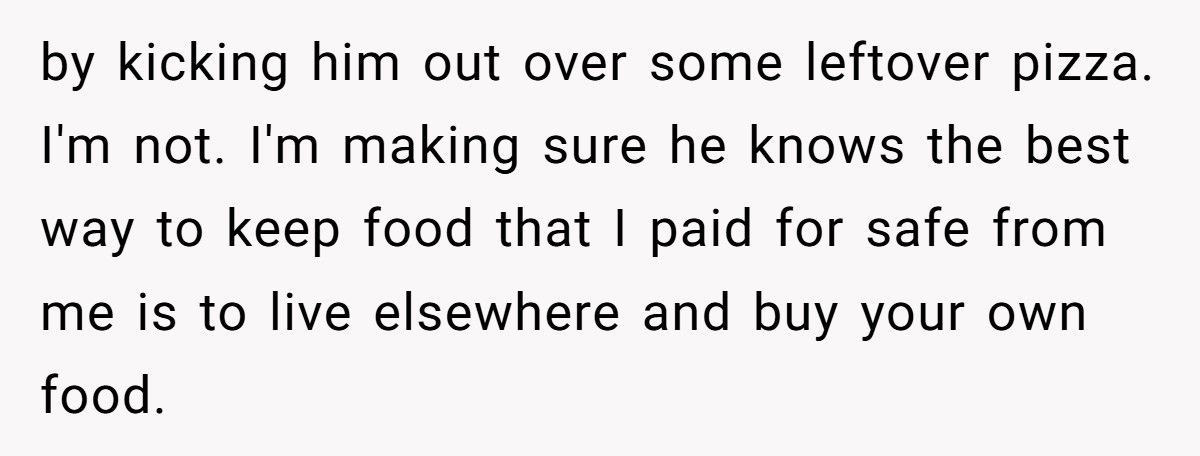 Wife Calls Husband Cruel After He Warns Son To Move Out Over Food