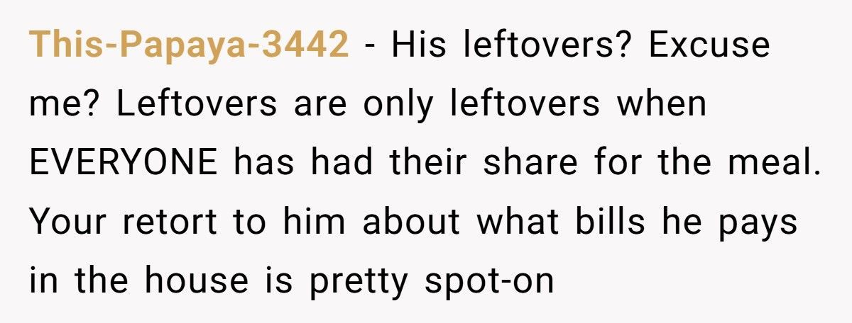 Wife Calls Husband Cruel After He Warns Son To Move Out Over Food