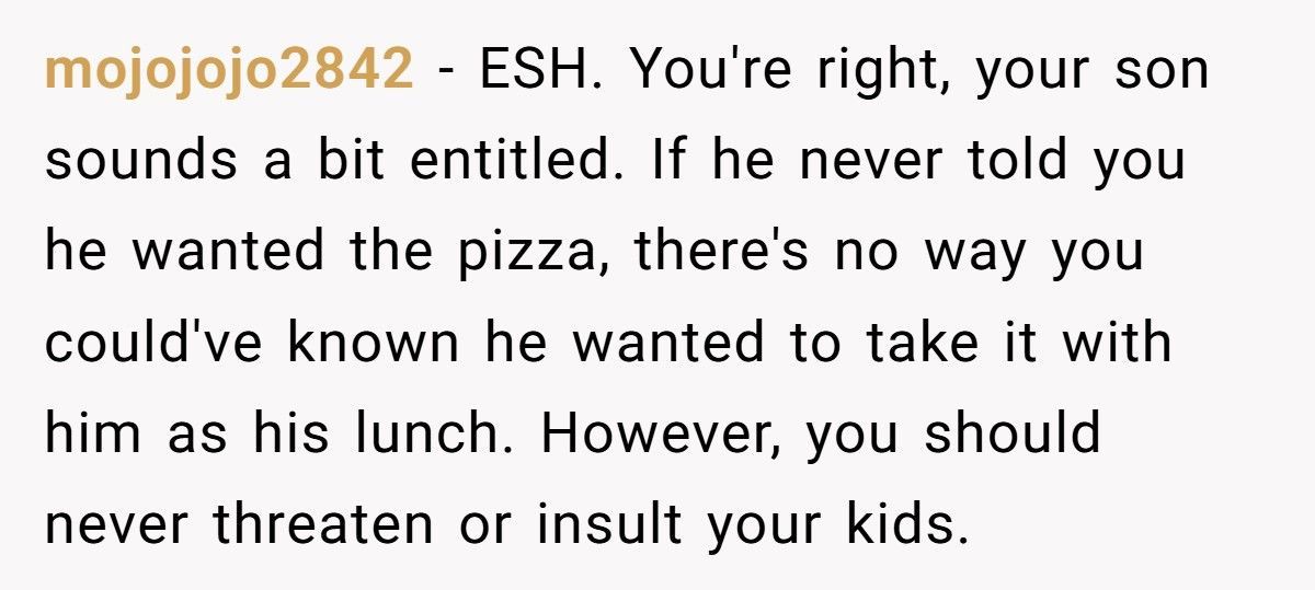 Wife Calls Husband Cruel After He Warns Son To Move Out Over Food