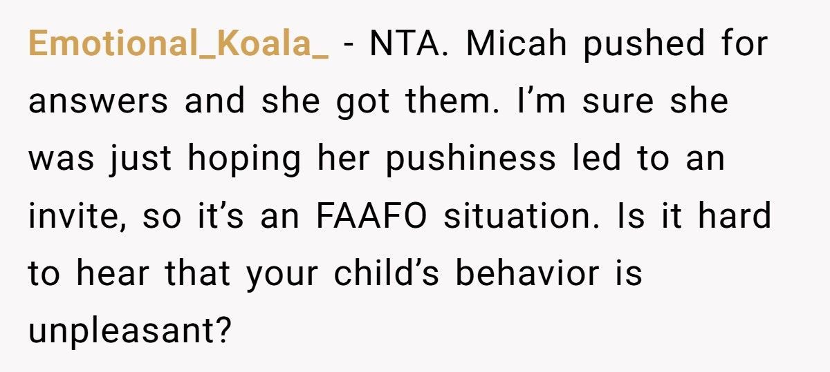 Stepmom Explodes When Sister Refuses To Include Her “Unkind” Daughter In Party