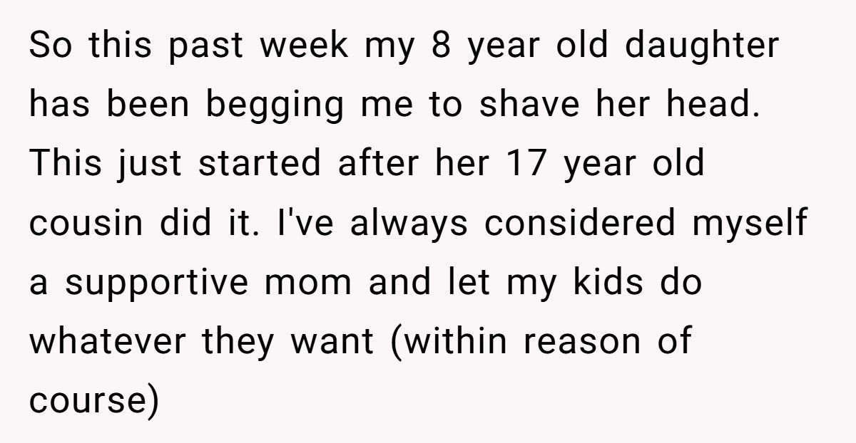 Mom Lets 8-Year-Old Shave Her Head, Family Calls It Bad Parenting