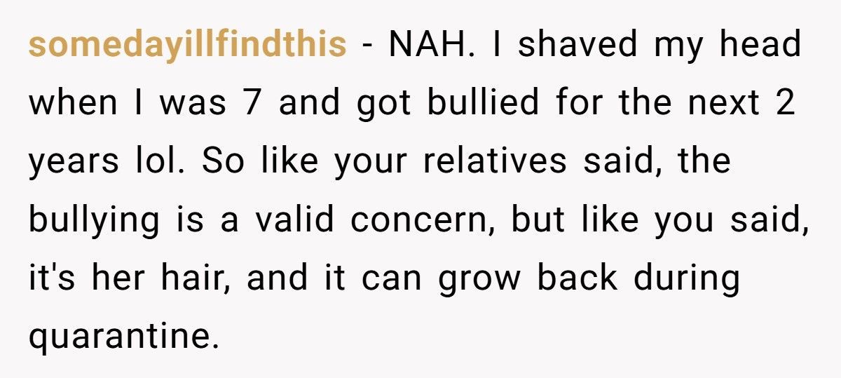 Mom Lets 8-Year-Old Shave Her Head, Family Calls It Bad Parenting