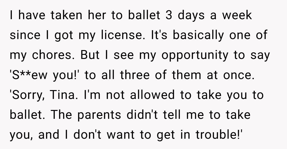 Parents Said He Couldn’t Drive Anywhere Without Permission, So He Followed The Rule To The Letter