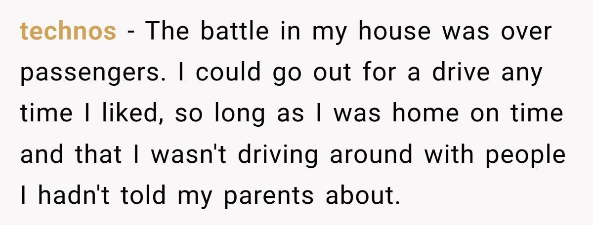 Parents Said He Couldn’t Drive Anywhere Without Permission, So He Followed The Rule To The Letter