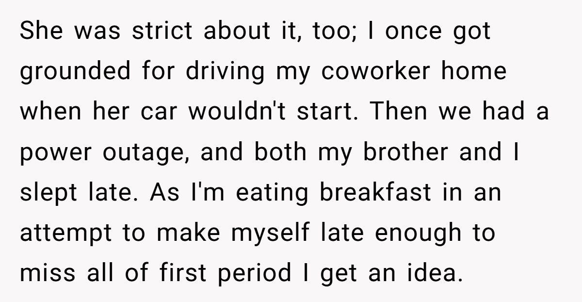 Parents Said He Couldn’t Drive Anywhere Without Permission, So He Followed The Rule To The Letter