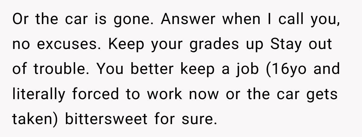 Parents Said He Couldn’t Drive Anywhere Without Permission, So He Followed The Rule To The Letter