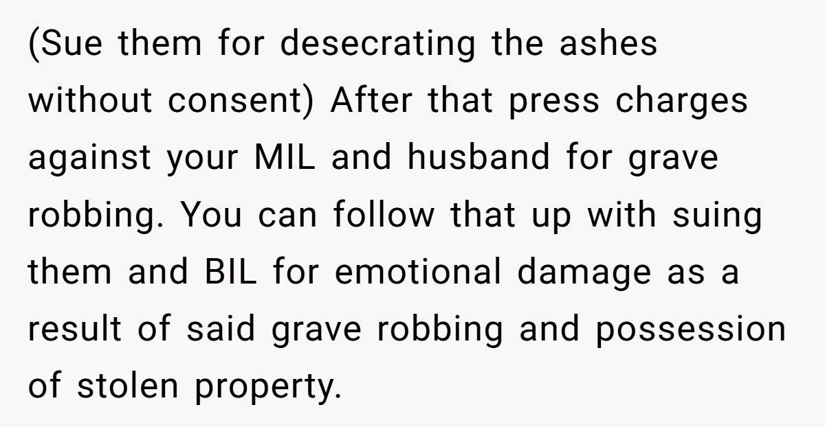 Woman Leaves Husband After Discovering He Let His Mother Steal Their Son’s Ashes