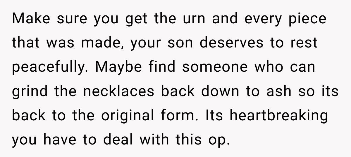 Woman Leaves Husband After Discovering He Let His Mother Steal Their Son’s Ashes