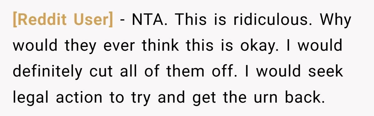 Woman Leaves Husband After Discovering He Let His Mother Steal Their Son’s Ashes