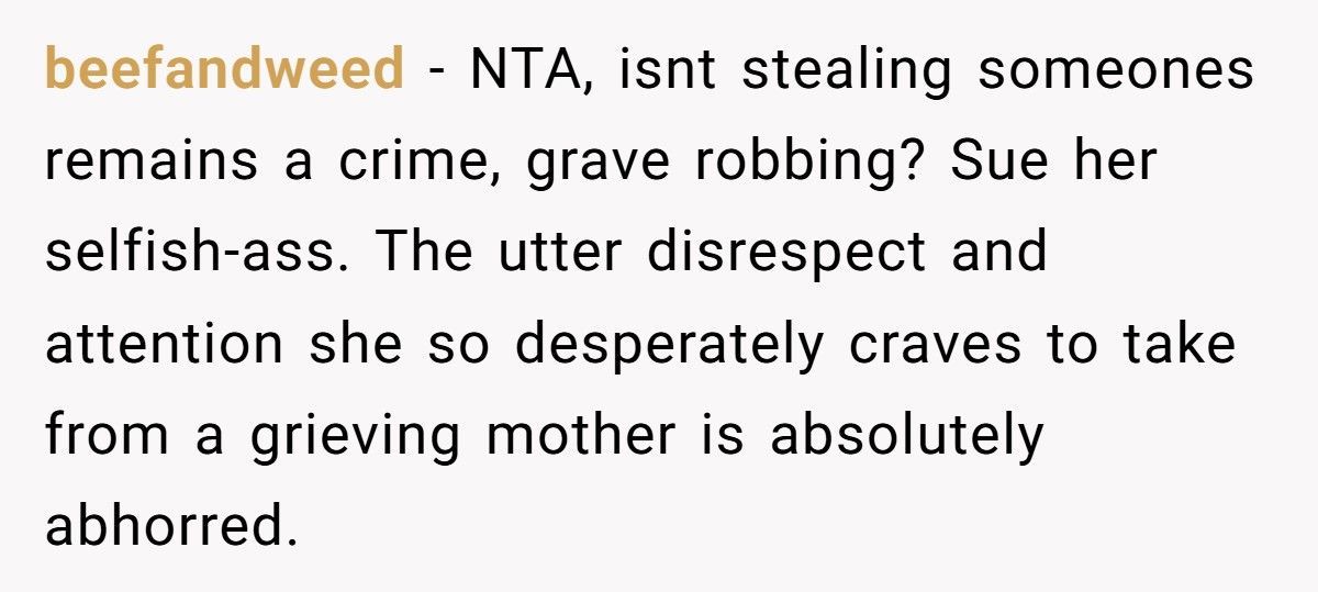 Woman Leaves Husband After Discovering He Let His Mother Steal Their Son’s Ashes