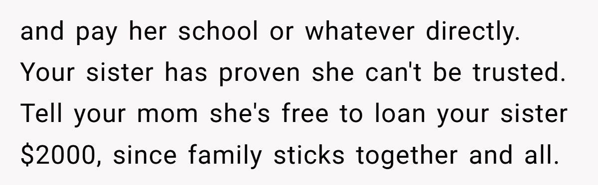 Mom Spends Daughter’s College Fund On Prom, Sister Refuses To Bail Her Out