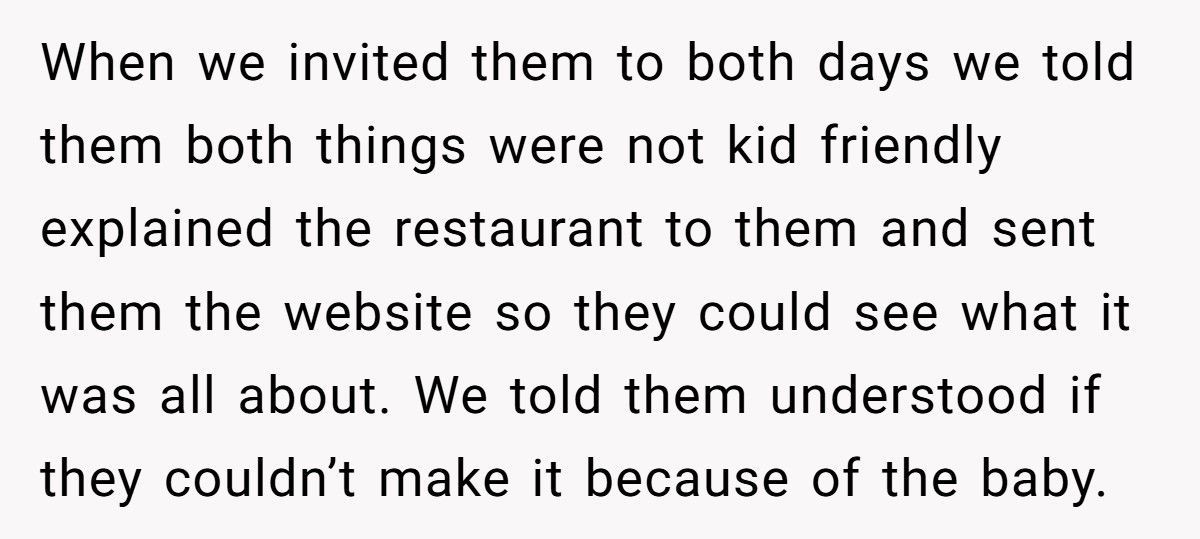 Couple Brings Baby To “Adults Only” Events, Then Blames Friends For Not Accommodating