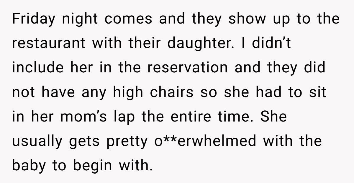 Couple Brings Baby To “Adults Only” Events, Then Blames Friends For Not Accommodating