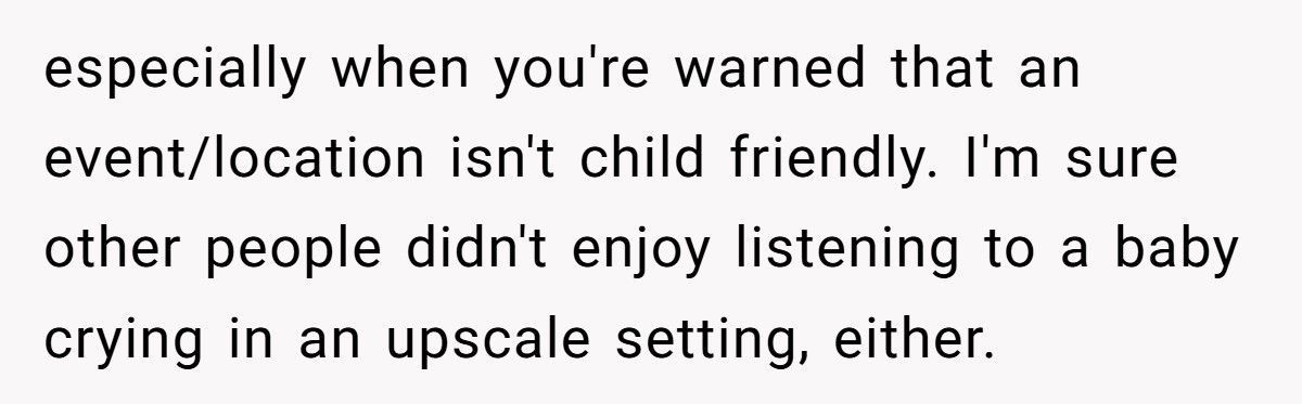 Couple Brings Baby To “Adults Only” Events, Then Blames Friends For Not Accommodating Couple Brings Baby To “Adults Only” Events, Then Blames Friends For Not Accommodating