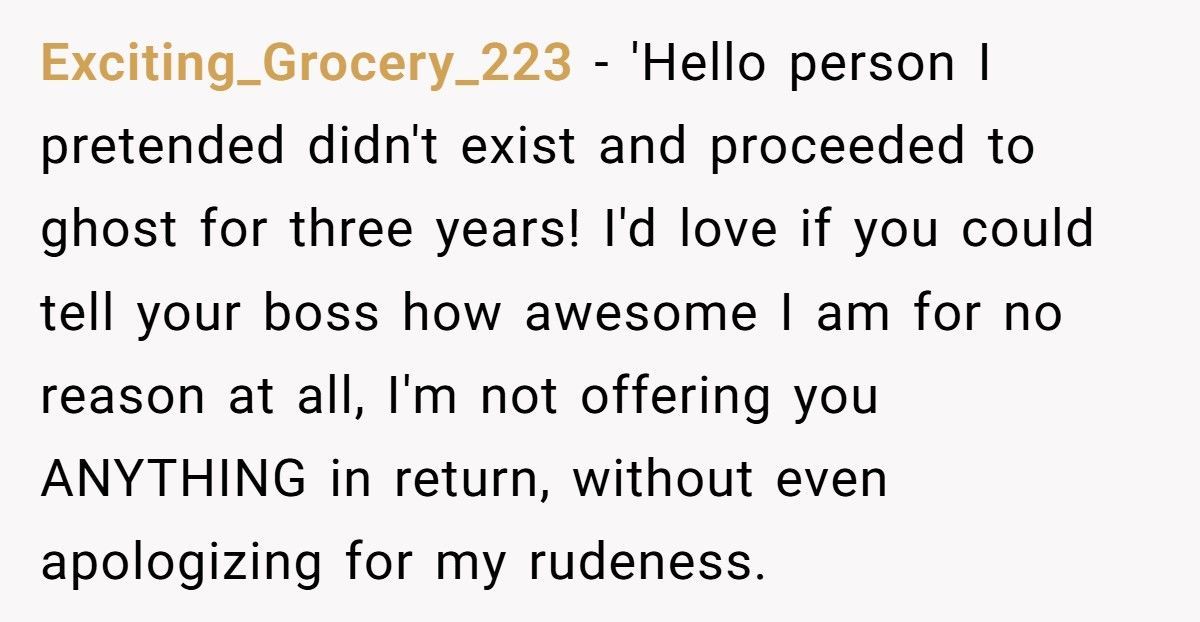 Guy Ghosts Woman After Divorce, Then Has The Nerve To List Her As Job Reference