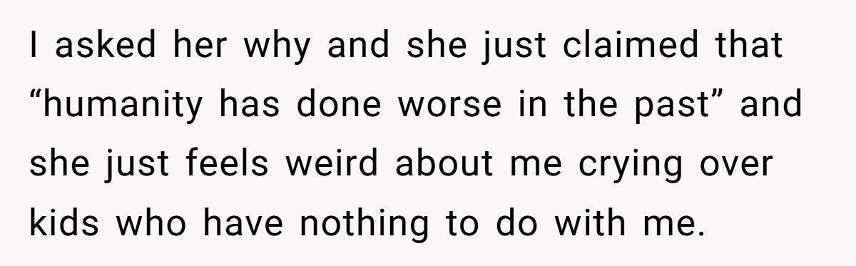 Man Considers Divorcing Wife After She Shames Him For Crying In Front Of Her